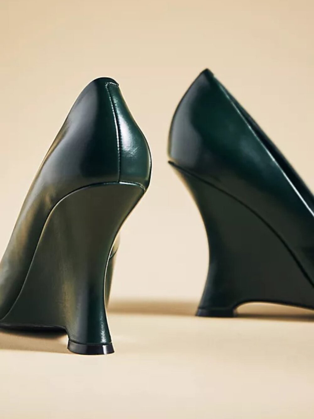 Jeffrey Campbell | Intrigued Dark Green Leather Heels | NWT - Picture 3 of 6